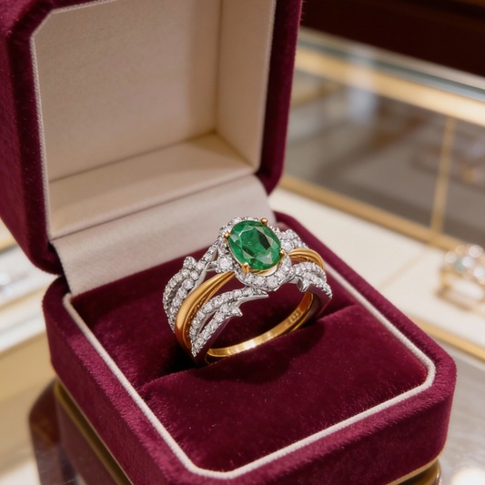 Inelul Emerald Royal