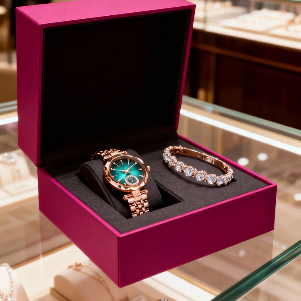 SET CEAS + BRATARA ROSE GOLD